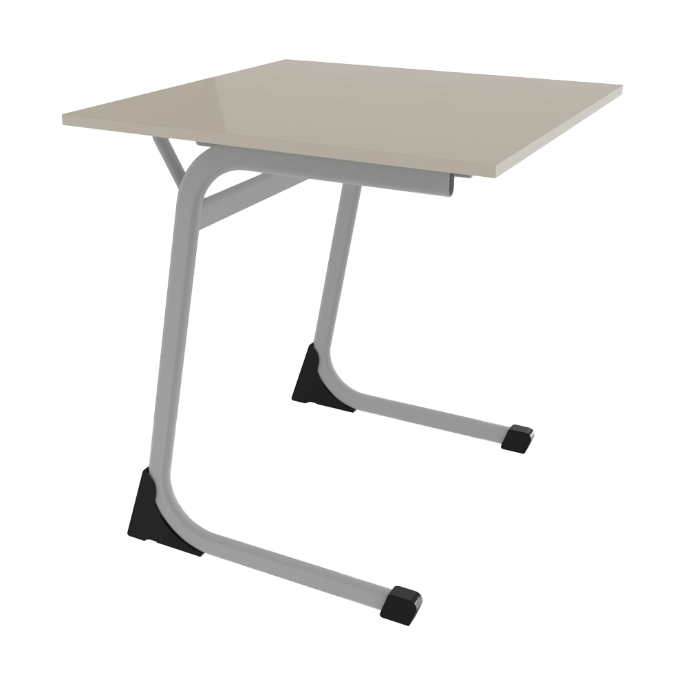 C Leg Desk without drawer oyster grey