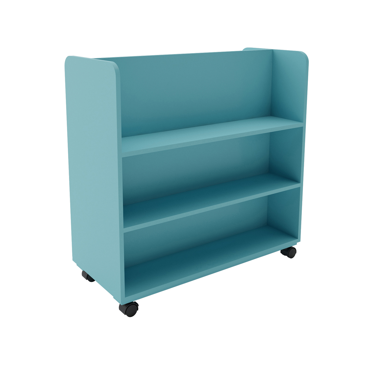 Double Sided Mobile Shelf Caribbean