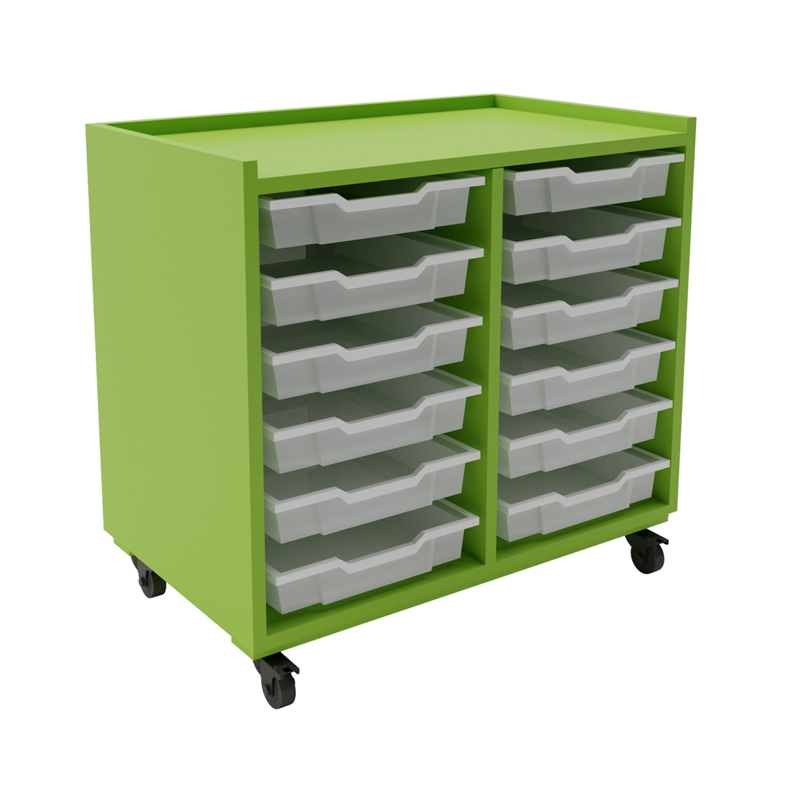 Flexi Trolley 2 Bay Juicy Translucent