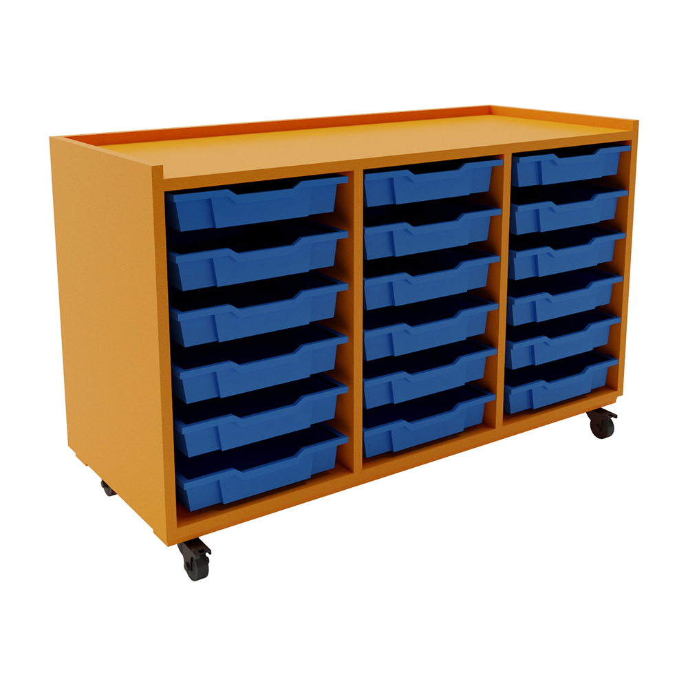 Flexi Trolley 3 Bay Energise Royal Blue