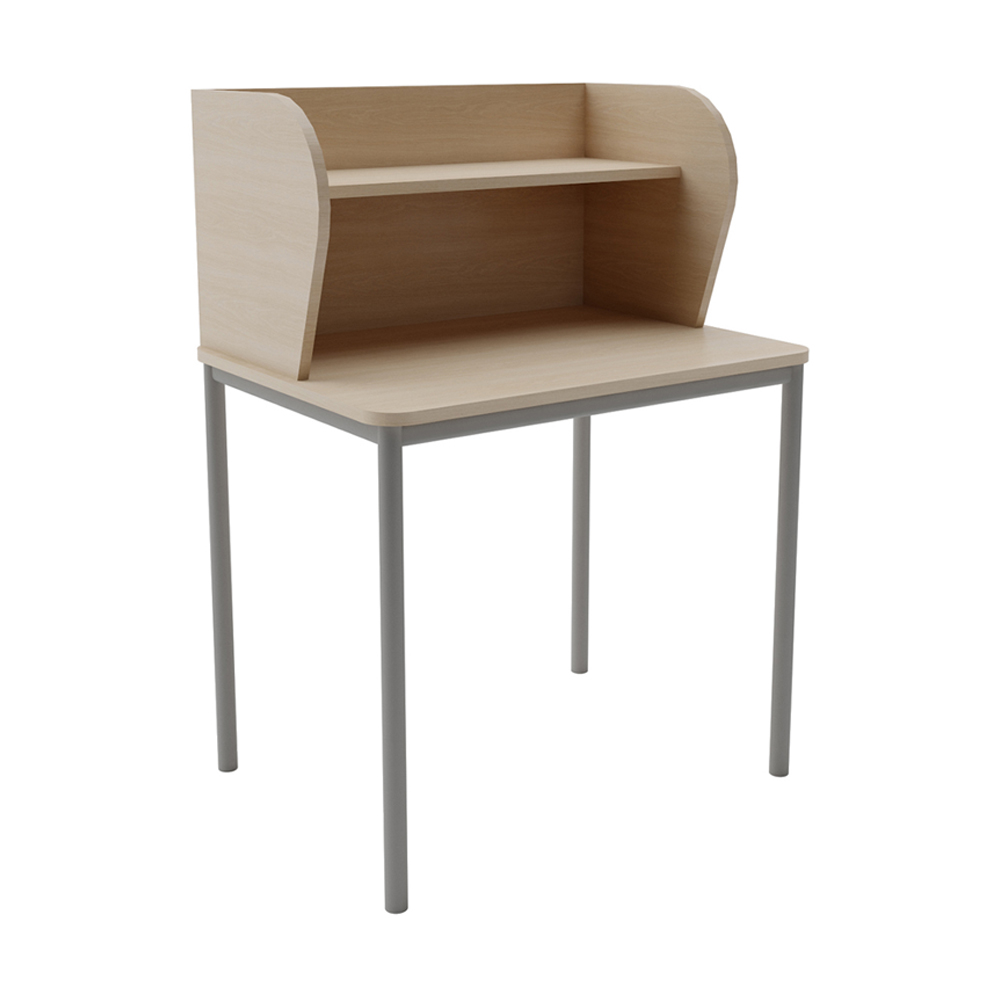 Study Carrel with Shelf Affinity Maple