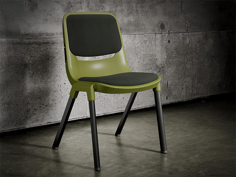 Upholstered Vinyl and Textile Seat Padding